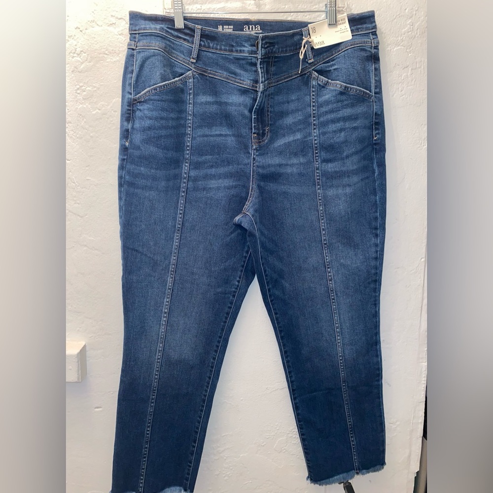 A.N.A High Rise Straight Jeans